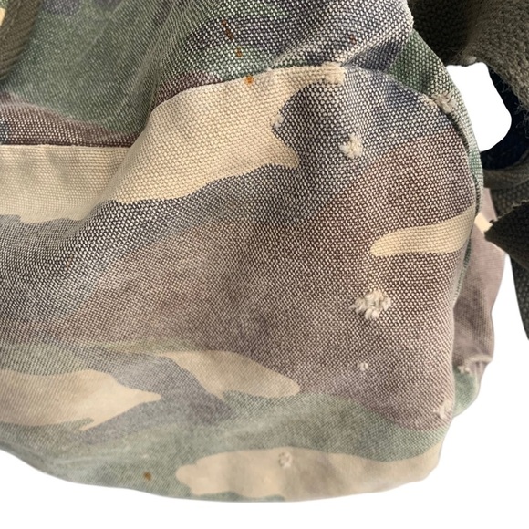Camo Military Style Canvas Backpack main image 4
